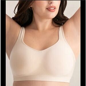 Shapermint Truekind Large Beige Daily Comfort Wireless Shaper Bra 10022 Extender